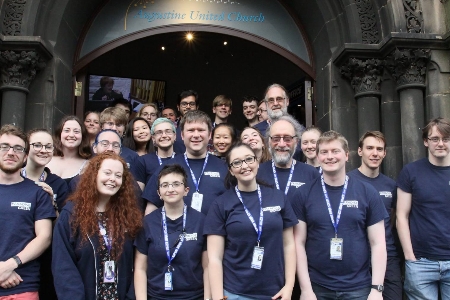 Volunteers at the Edinburgh Festival Fringe with Paradise Green